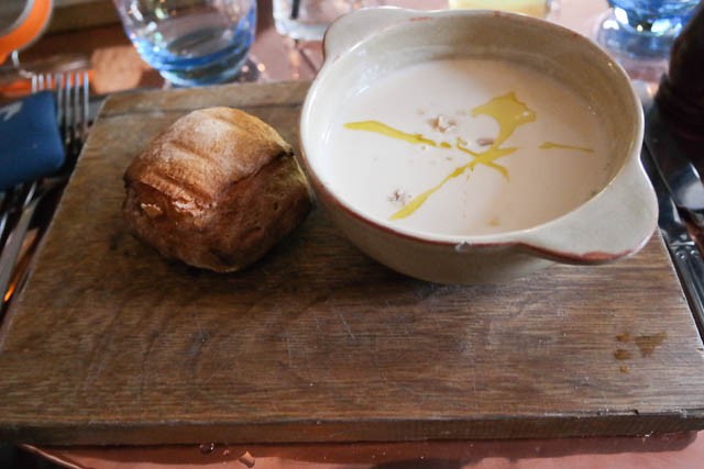The Dirty Habit, Hollingbourne - Parsnip & Chestnut Soup starter