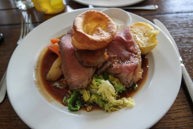 The Trafalgar Tavern, Greenwich in London - Roast Beef