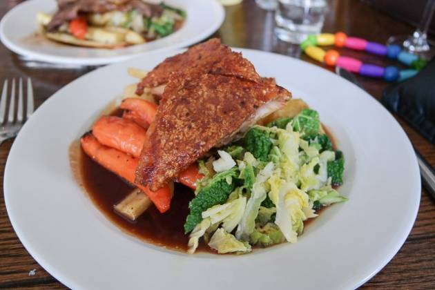 The Trafalgar Tavern, Greenwich in London - Roast Pork Belly