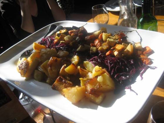 The Fat Badger, Notting Hill - Vegetable selection