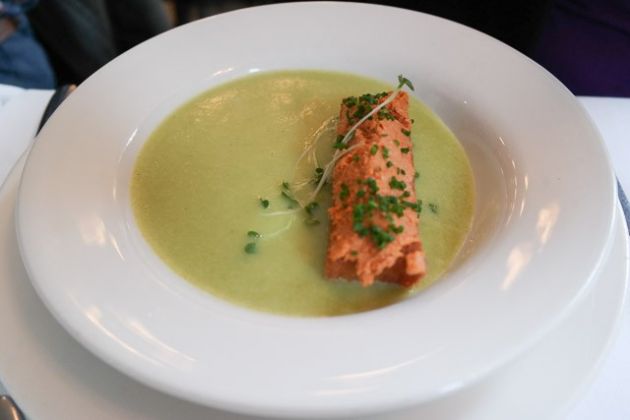 The Gun, Docklands in London - Watercress & Spring Onion Soup Starter