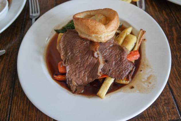 The Trafalgar Tavern, Greenwich in London - Children's Roast Beef
