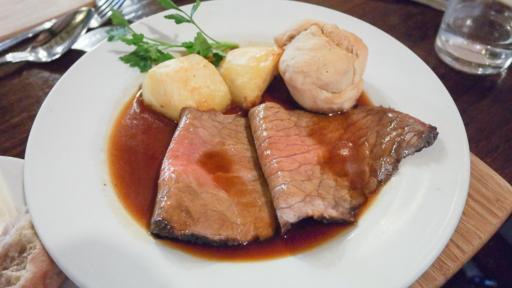 Child's Roast Beef with Gluten and Dairy Free Yorkshire - The White Rock Inn, Sevenoaks in Kent