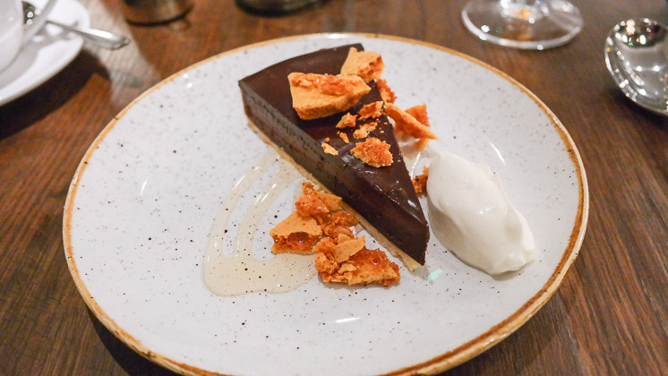 Chocolate Tart Dessert - The Swan, West Malling in Kent