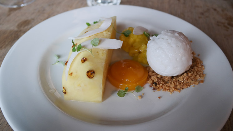 Compressed Pineapple Dessert - The George and Dragon, Speldhurst in Royal Tunbridge Wells, Kent