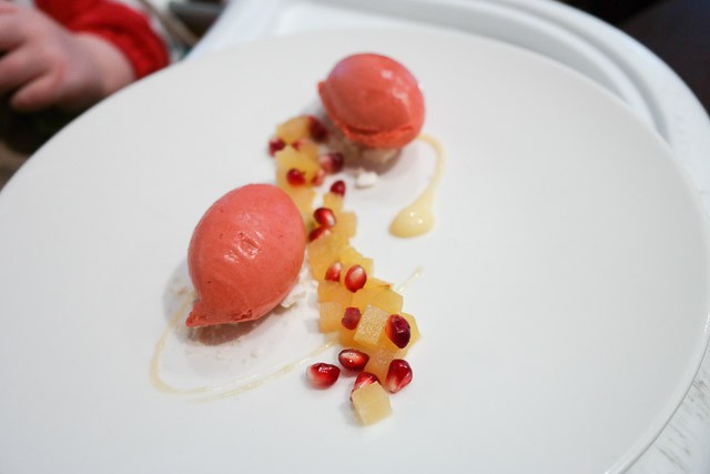 Exotic Fruit Salad and Sorbet - County Restaurant at Abode, Canterbury in Kent