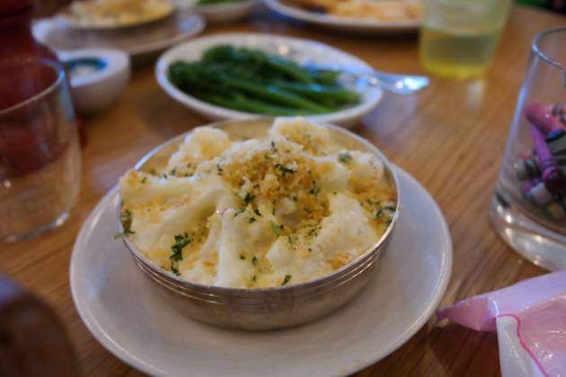 Hixster in Bankside, London - Cauliflower Cheese and Broccoli