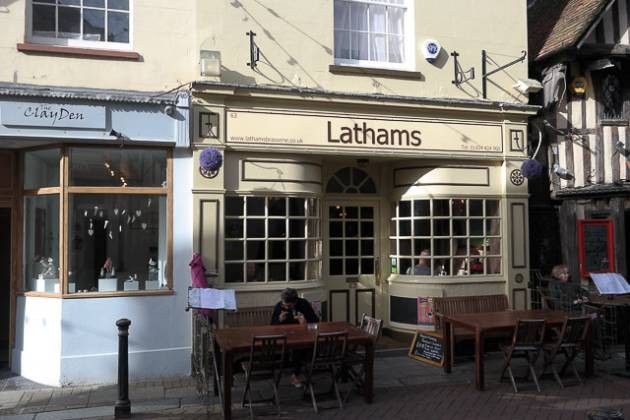 Lathams Brasserie in Hastings, East Sussex