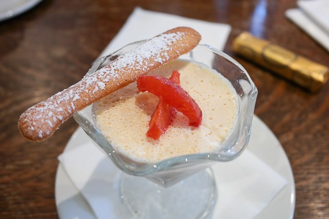 Blood Orange Lemon Posset - The British Queen Brasserie, Farnborough in Bromley, Kent