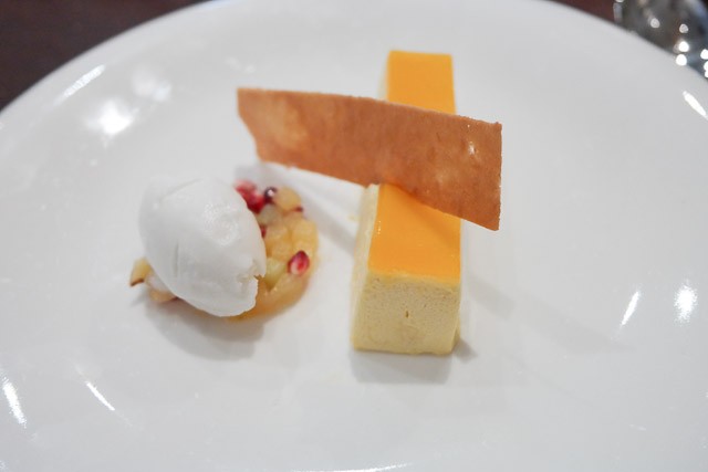 Passionfruit Mousse with Coconut Sorbet - County Restaurant at Abode, Canterbury in Kent
