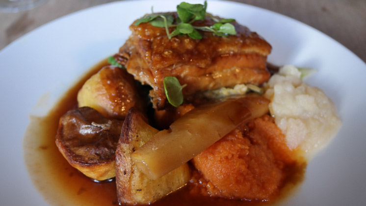 Roast Pork Belly - The George and Dragon, Speldhurst in Royal Tunbridge Wells, Kent