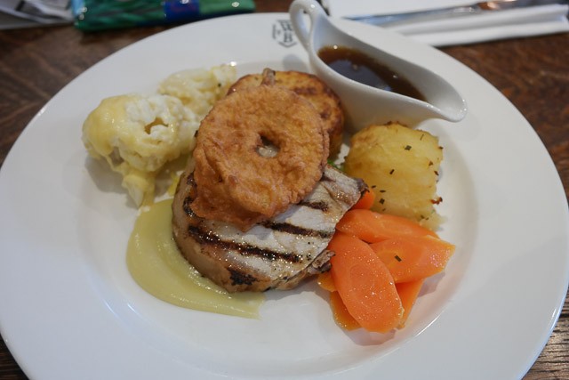 Roast Pork - The British Queen Brasserie, Farnborough in Bromley, Kent