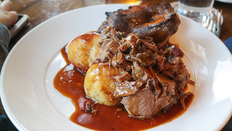 Slow Roast Beef Brisket - The Windmill in Sevenoaks Weald, Kent