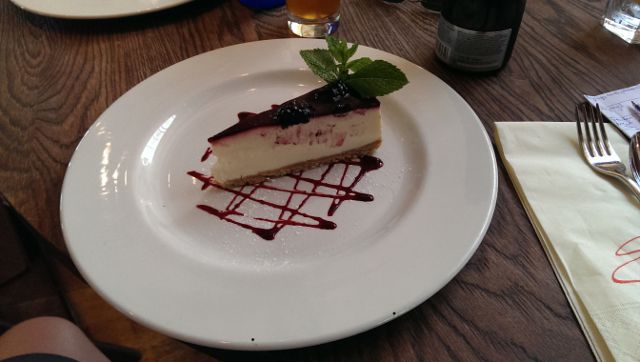 Sophies Steakhouse, Covent Garden in London - Vanilla Cheesecake