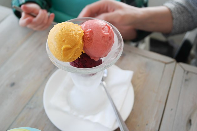 Sorbet Dessert - The Gallivant, Camber near Rye, Kent