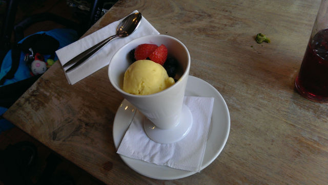The Bell Inn, Godstone, Surrey - frozen yoghurt dessert