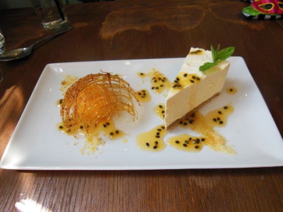 The Black Pig, Tunbridge Wells in Kent - Passionfruit Cheesecake
