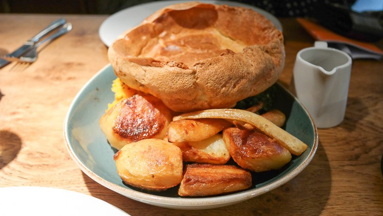 Yorkshire Pudding, Potatoes and Veg - The Swan at Chapel Down, Tenterden in Kent