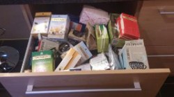 Our very overstocked Tea Drawer Our very overstocked Tea Drawer