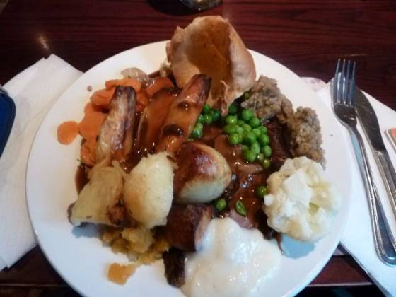 The Crown (Toby Carvery), Bromley - Claire's carvery plate