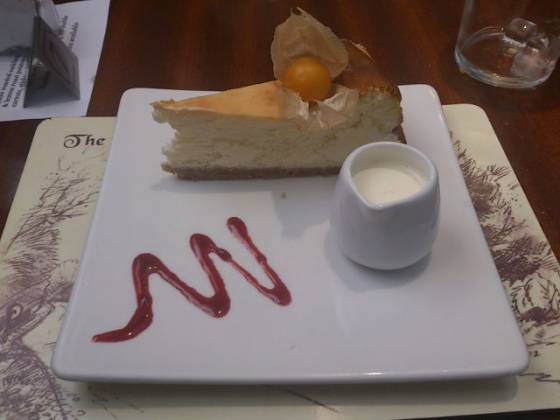 The Fox and Hounds, Westerham - Lemon Baked Cheesecake The Fox and Hounds, Westerham - Lemon Baked Cheesecake