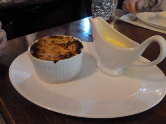 The White Horse, Sundridge - Apple & Berry Crumble Dessert The White Horse, Sundridge - Apple & Berry Crumble Dessert