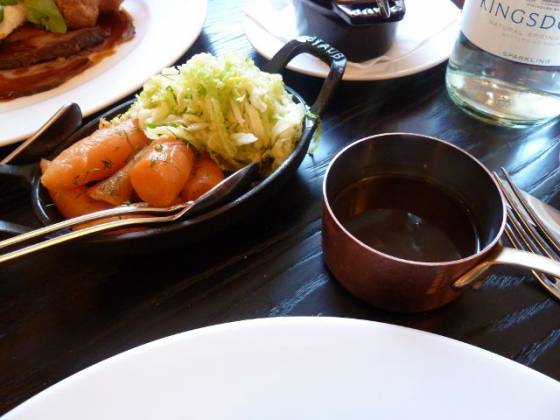 The Jugged Hare, Islington - Vegetables and Jus The Jugged Hare, Islington - Vegetables and Jus